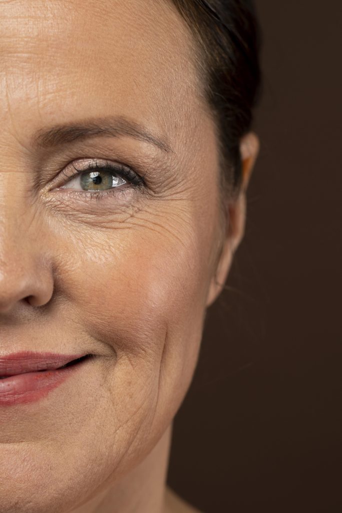 mature-woman-showing-off-half-her-face-with-make-up